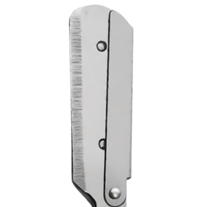 Straight Edge Barber Razor Blue Stainless Steel Folding <b>Shaving</b> Razor with 11 Double Edge Blades Professional Grooming Tool <b>Kit</b> - Product Image 6