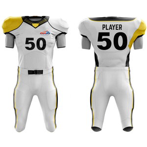 Uniforme de Fútbol Americano Personalizado de Alta Calidad para Hombre, Transpirable, de Manga Corta, con Tela 100% Poliéster - Product Image 1