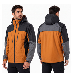 Veste imperméable en polyester pour homme, logo personnalisé, haute qualité, fabrication sur mesure, coupe-vent pour homme - Product Image 4