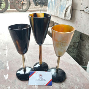 Vaso de Chupito de Resina Hecho a Mano con Cuerno de Búfalo, Auténtico para Cerveza, Vino, Alcohol, Hidromiel, Elaborado por Artesanos Indios - Product Image 5