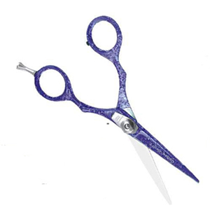 Ciseaux de coiffure professionnels en titane bleu, acier inoxydable, ciseaux de barbier, ciseaux de salon, poignée ergonomique - Product Image 4