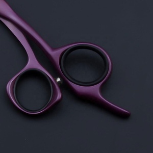 Ciseaux de coiffure professionnels pour salon de coiffure, de haute qualité, à manche en céramique, courbés, tranchants, en acier inoxydable, pour usage esthétique - Product Image 6