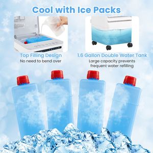 Raffrescatore d'aria evaporativo portatile 3-in-1 con 3 modalità e telecomando - Product Image 6