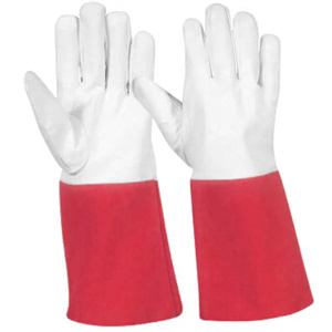 Guantes de Soldadura TIG de Primera Calidad, Cuero de Cabra y Piel de Vacuno, Resistentes al Calor, con Puño de Seguridad, Certificación CE - Product Image 3