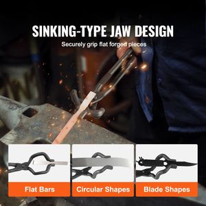 Pinze da Fabbro 18FT con Punta a Z in Acciaio al Carbonio A3, per Rivetti, Lame di Coltelli, Pezzi Lunghi e Circolari - Per Industrie Meccaniche - Product Image 2