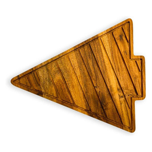 Planche à découper en bois d'acacia de style festif conception d'arbre de Noël sans danger pour servir l'approvisionnement en gros d'usine pour les vendeurs - Product Image 3