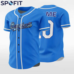 Camiseta de Béisbol Personalizada al por Mayor para Hombre, 100% Poliéster, Transpirable, Tallas Grandes, Ropa Deportiva de Alta Calidad, Camiseta Estampada por Transferencia de Calor - Product Image 3