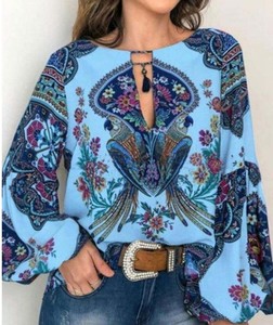 Nouvelle Blouse Décontractée Coréenne Vintage pour Femme, Manches Longues Bouffantes, Dentelle Avant, Couleur Unie, Printemps Automne - Product Image 2