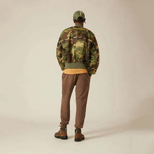 Veste bomber réversible imperméable coupe-vent de haute qualité personnalisée, écologique, pour hommes, style streetwear MA1 - Product Image 4