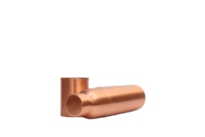 Luxury Mirror Finish <b>Copper</b> <b>Drinking</b> <b>Bottle</b> 1000ml with Tumbler - Handcrafted Jointless Metal Drinkware - Product Image 3