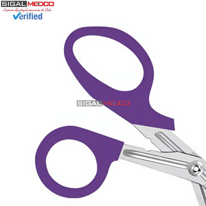 Ciseaux de traumatologie pour infirmières, premiers secours, 5,5 pouces, violet foncé, acier inoxydable allemand, pour bandages médicaux d'urgence, utilisation chirurgicale et EMS - Product Image 5