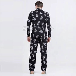 Trendy <b>Men</b> <b>Pajama</b> <b>Set</b> Custom Logo Long Sleeve Night Suit Summer Wear Custom Size <b>Pajama</b> <b>Set</b> - Product Image 4