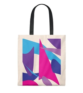 Sac fourre-tout de plage tropical de luxe haut de gamme avec fermeture éclair, sac à bandoulière portable en toile pour les vacances d'été - Product Image 1