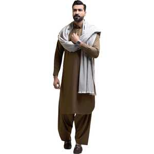 Shalwar Kameez para Hombre con Chal a Juego, Ropa Étnica Formal, Ropa India y Pakistaní, para Bodas y Fiestas, Tallas y Colores Personalizados - Product Image 1