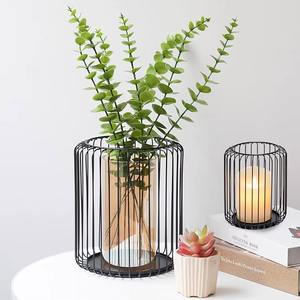 Porte-bougie moderne en métal de qualité supérieure pour bougies piliers et décoration intérieure romantique, pour l'exportation - Product Image 1