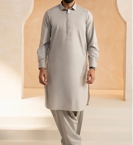 Meilleures ventes : Ensembles de vêtements traditionnels pakistanais pour hommes (Shalwar Kameez, Kurta), Salwar Kameez uni, Prix de gros, Faible MOQ - Product Image 1
