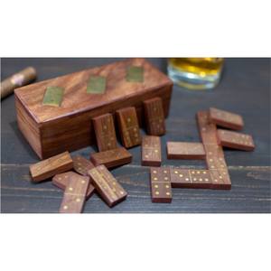 Ensemble de plateaux à dominos en bois de qualité supérieure avec 4/8 supports |   Support professionnel pour dominos Mexican Train |   Accessoires de table de jeu en bois massif - Product Image 6