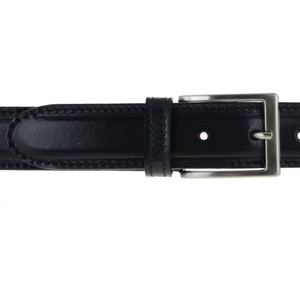 Style décontracté de luxe, largeur 3,5 cm, longueur 105-130 cm, cuir véritable artisanal bleu élégant et classique de haute qualité - Product Image 1