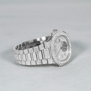 Montres Hip Hop de Luxe Entièrement Serties de Diamants Moissanite VVS, Mouvement Automatique, Fabriquées à la Main - Product Image 5