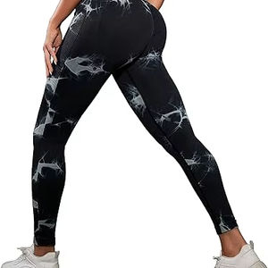 Leggings Deportivos de Cintura Media Elástica para Mujer, de Secado Rápido, Ecológicos, Transpirables, de Spandex/Nailon 220g, Personalizables - Product Image 1