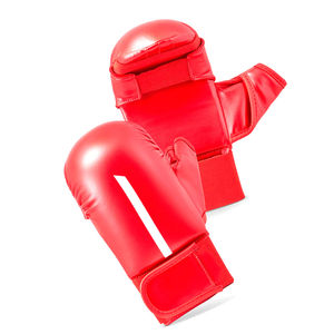 Guantes de Karate y Boxeo de Diseño Moderno con Logotipo Personalizado en Contraste de Color Negro y Rojo en Diferentes Tallas a Bajo Costo - Product Image 5