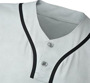 Maillot de baseball classique pour homme, manches courtes, 2 boutons, respirant, en maille, chemise de sport - Product Image 3