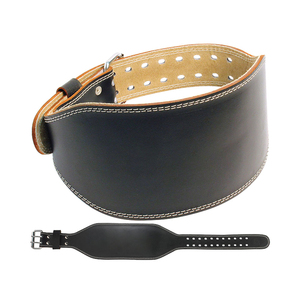 Cinturón de Levantamiento de Pesas Ajustable de Cuero para Hombre y Mujer, Cinturón de Gimnasio Antideslizante de Piel de Vaca para Entrenamiento de Fuerza, Soporte Lumbar, Talla OEM - Product Image 4