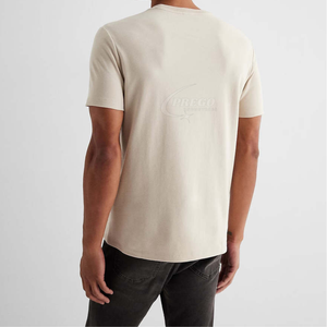 T-shirt unisexe brodé à prix abordable pour hommes, en tissu professionnel à séchage rapide, 100 % coton - Product Image 2
