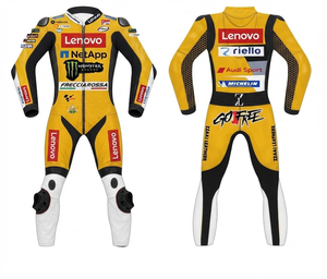 ชุดแข่งรถมอเตอร์ไซค์พรีเมียมหนังวัว/หนังจิงโจ้ พร้อมอุปกรณ์ป้องกัน CE Armor Protection Approved Gear - Product Image 1