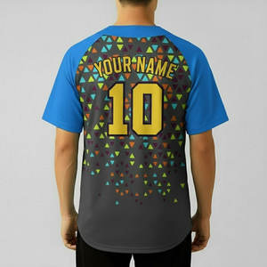 Tenues d'équipe de club en gros, maillots de baseball 100 % polyester pas chers, sur mesure, vêtements de sport respirants, pantalon unisexe, haut rayé ou uni - Product Image 2