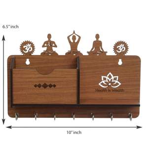 Estante Lateral Marrón para el Hogar, Estantes de Pared para un Almacenamiento y Decoración Elegantes - Product Image 3