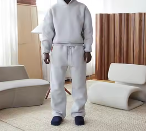 Custom Tracksuit Men Embroidered Hoodie Jogger Set <b>Oversized</b> Pullover Hoodies <b>Sweatpants</b> for Unisex - Product Image 5