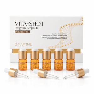 ILUTINE Ampoule Liquide Anti-rides Anti-âge Éclaircissante et Blanchissante à la Glycérine, Vitamine C Stabilisée et Acide Hyaluronique pour l'Éclat du Visage - Product Image 1