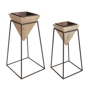 Fabricant fiable, bac à plantes carré en bois massif durable pour la décoration des arbres et des fleurs sur la terrasse extérieure - Product Image 1