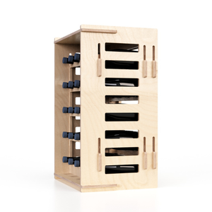 Top Quality Free Standing <b>Wooden</b> Display Wine Rack 20 Wine Bottles Display Stand for Winery and Retail <b>Shop</b> - Product Image 6