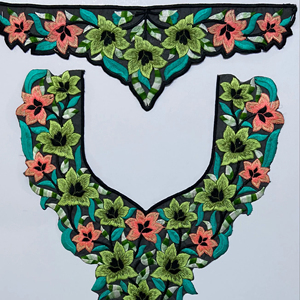 Parches de Lona Bordados Elegantes para Mujer, Bordado Floral de Inspiración Vintage, Ligeros, Hechos a Mano para el Verano - Product Image 1