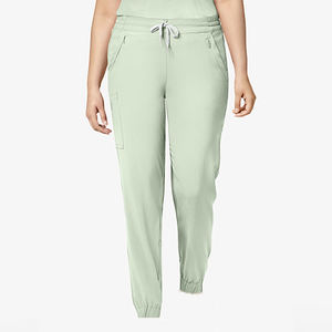 Pantalones de Enfermería para Mujer, Diseño Personalizado, Tela Oxford, Transpirables, Ajuste Delgado, Cintura Elástica, Dos Bolsillos, Detección de Agujas, Sin Costuras - Product Image 1