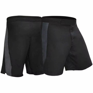 <b>Men</b> <b>Black</b> Quick Dry Spandex Polyester Martial Arts <b>Shorts</b> Regular Fit Adult Size Mixed Martial Arts Wear - Product Image 1