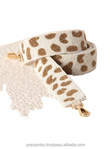 Sangle à perles Go Frogs de haute qualité, faite à la main, pour le sport, les événements universitaires, la journée de match, taille personnalisée, vintage, porte-sac réglable, bandoulière - Product Image 2