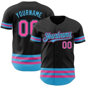 Camiseta de Béisbol Personalizada Negra y Amarilla para Adultos, Manga Corta, Impresión de Nombre y Número del Equipo, Poliéster Transpirable, para Invierno, Verano y Primavera - Product Image 2