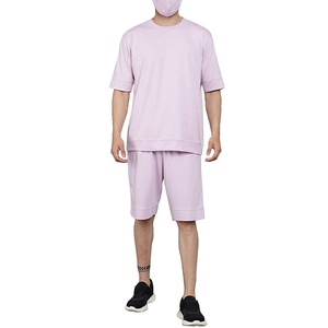 Service OEM en gros : Ensemble T-shirt et short pour homme, grande taille, thermique, respirant, été, style urbain, facile à laver, deux pièces, motif graphique - Product Image 1
