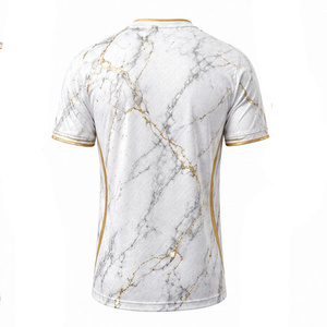 เสื้อฟุตบอลแบบยูนิเซ็กซ์แขนสั้นพิมพ์ลายระเหิดแห้งเร็วระบายอากาศได้ดีคุณภาพสูงชื่อหมายเลขเสื้อทีมแบบกำหนดเอง - Product Image 2