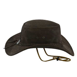 Sombrero de Vaquero Occidental Casual de Invierno para Hombre, Diseño Impermeable para Montar a Caballo, 100% Otro Material, Rayado - Product Image 4