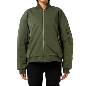 Blouson Bomber en Satin pour Femme 2026 avec Doublure en Nylon, Logo Personnalisé, Coupe-Vent Hiver de Haute Qualité, Mode Automne, Vente en Gros - Product Image 1
