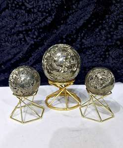 Most Selling Natural Peru Pyrite Stone Sphere <b>Ball</b> Shape Cluster For Spiritual Healing And Display Available At Wholesale Price - Product Image 1