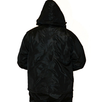 Ensemble survêtement unisexe personnalisé de haute qualité avec veste coupe-vent à capuche imprimée et pantalon court zippé