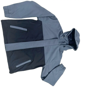 Survêtement à capuche pour garçons, color-block, manches longues, fermeture éclair, décontracté, sportif, polyester et coton, pour l'automne - Product Image 6