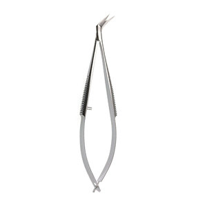 Yasargil Micro Scissors Bayonet Shape <b>Precision</b> Microsurgery Instrument High Grade Stainless Steel Reusable Surgical <b>Tool</b> - Product Image 1