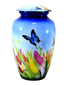 Classic Inspired Aluminum <b>Keepsake</b> Cremation Urn <b>Memorial</b> Tribute Holder Designed With Durable Lid And Fine Detailing - Product Image 2