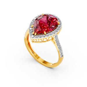 Anillo de Oro Sólido de 14K, 9K, 10K, 18K con Gema de Laboratorio de 7 Quilates, Certificado IGI, RJC, ODM, OEM, Fabricante de Joyería Fina Ética, Venta al por Mayor E201341 - Product Image 1